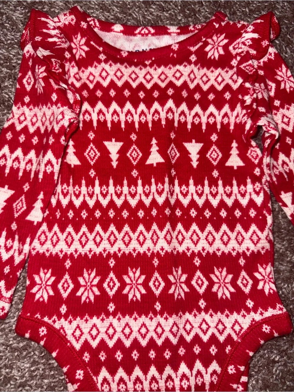 Old Navy Baby Unisex Christmas Long-Sleeve Bodysuit